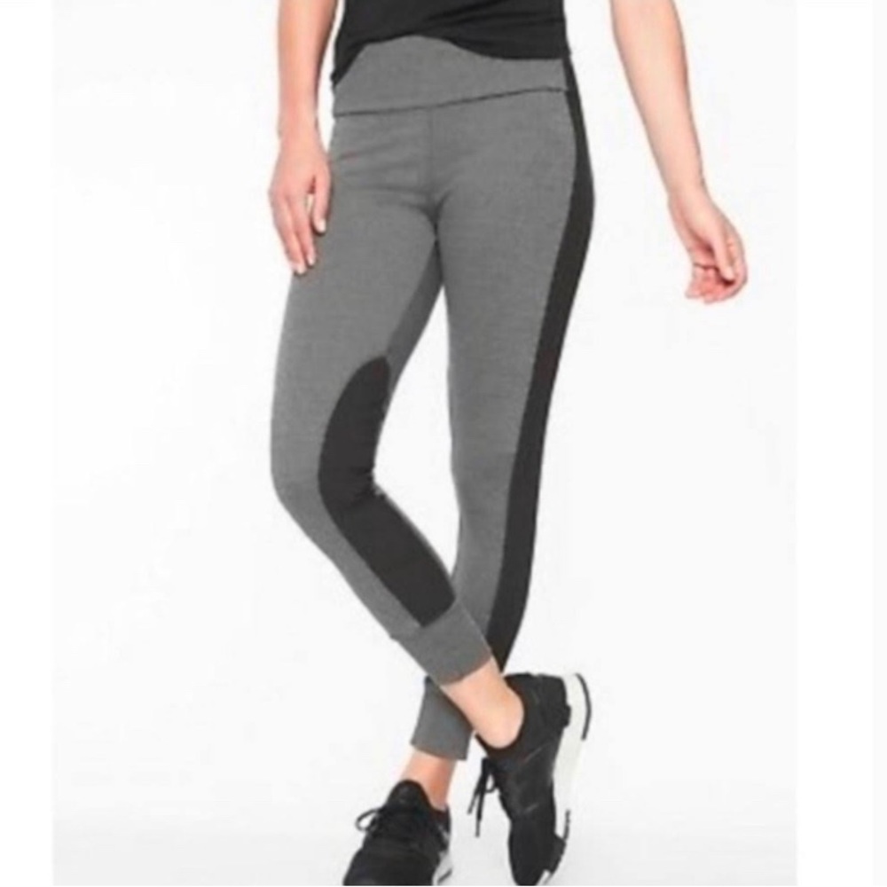 Athleta Essex Hybrid Joggers Gray Black XS